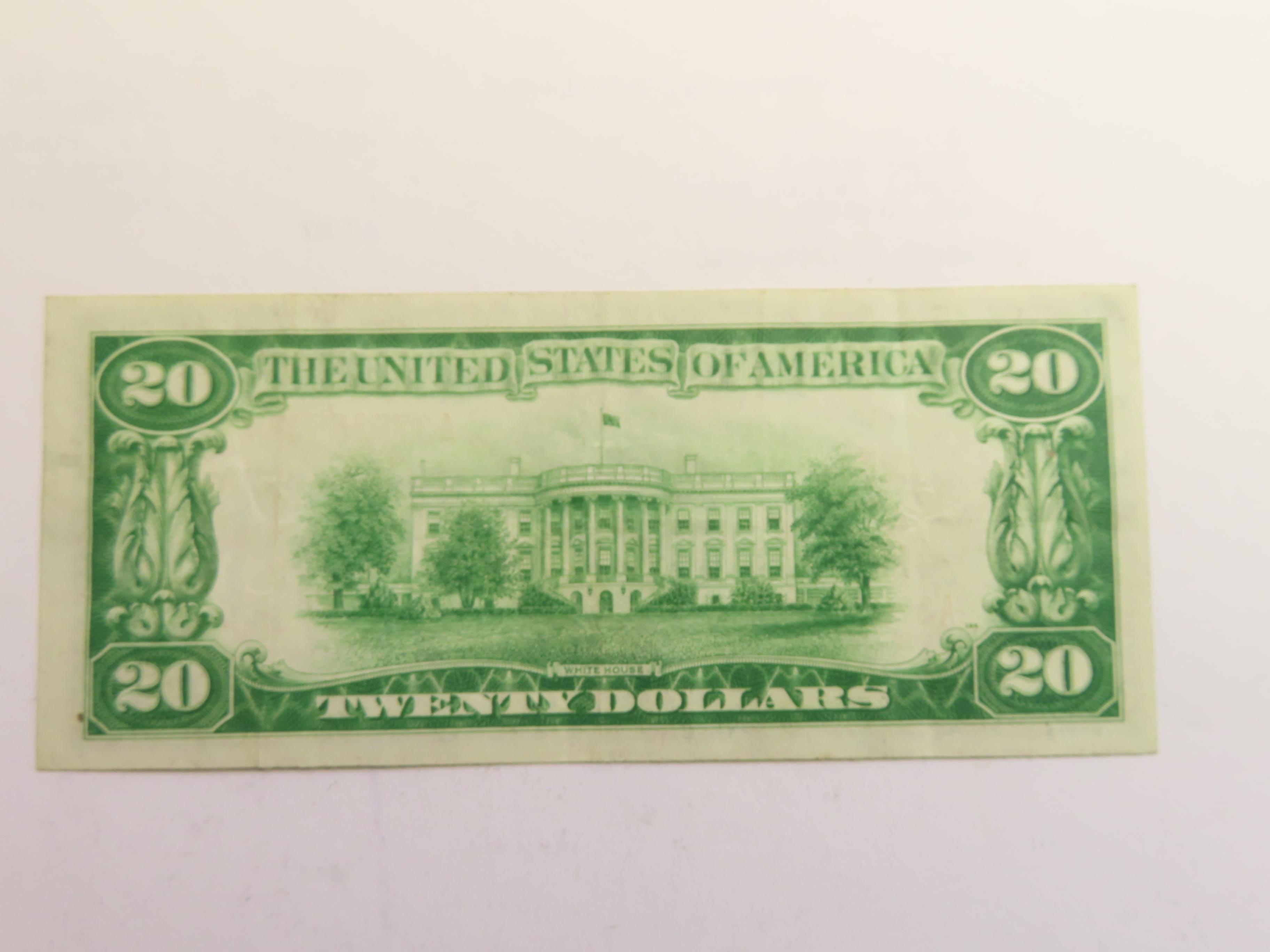 1928 Twenty Dollar Gold Certificate, Woods-Mellon, Very Nice
