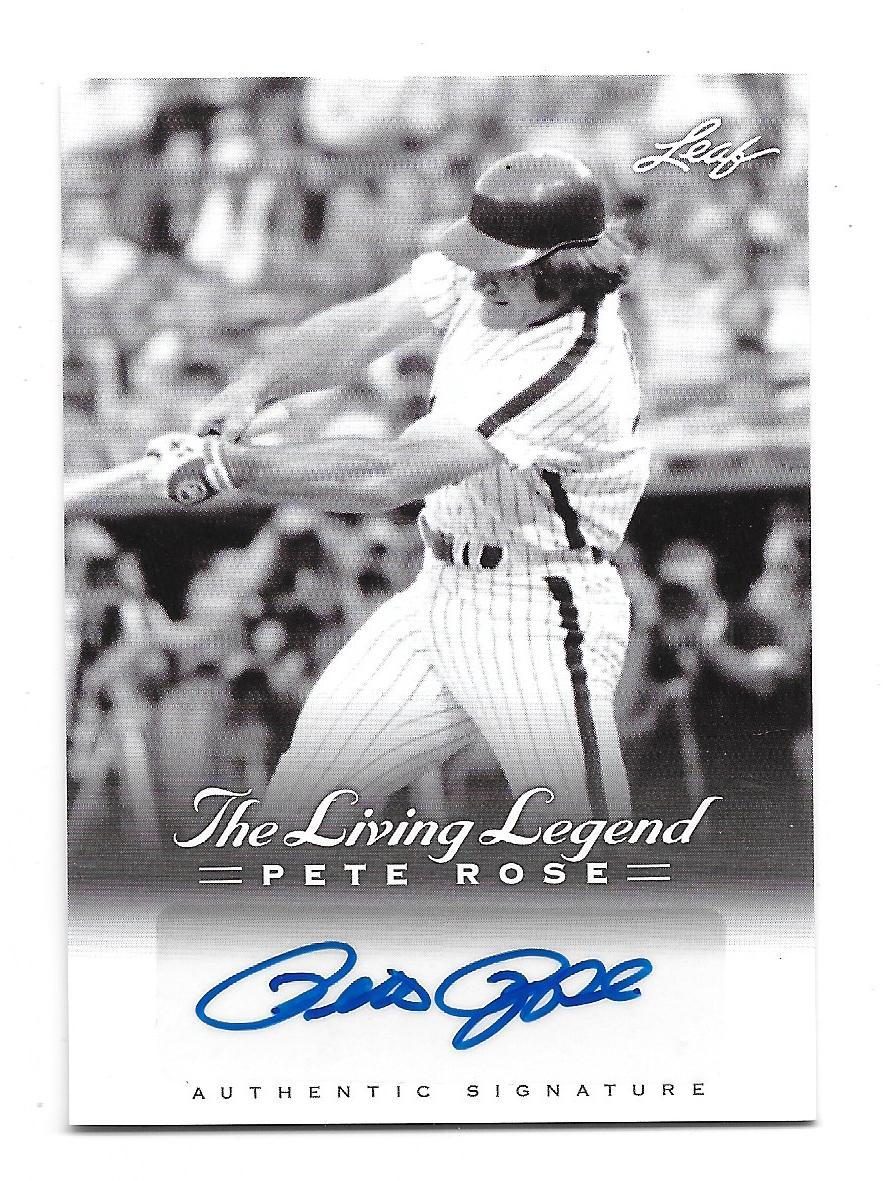 2012 Leaf The Living Legend Pete Rose Autographed Insert Card #AU-36