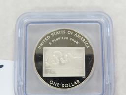 2006-P Benjamin Franklin Scientist Commemorative Silver Dollar, ICG Graded PR70 DCAM