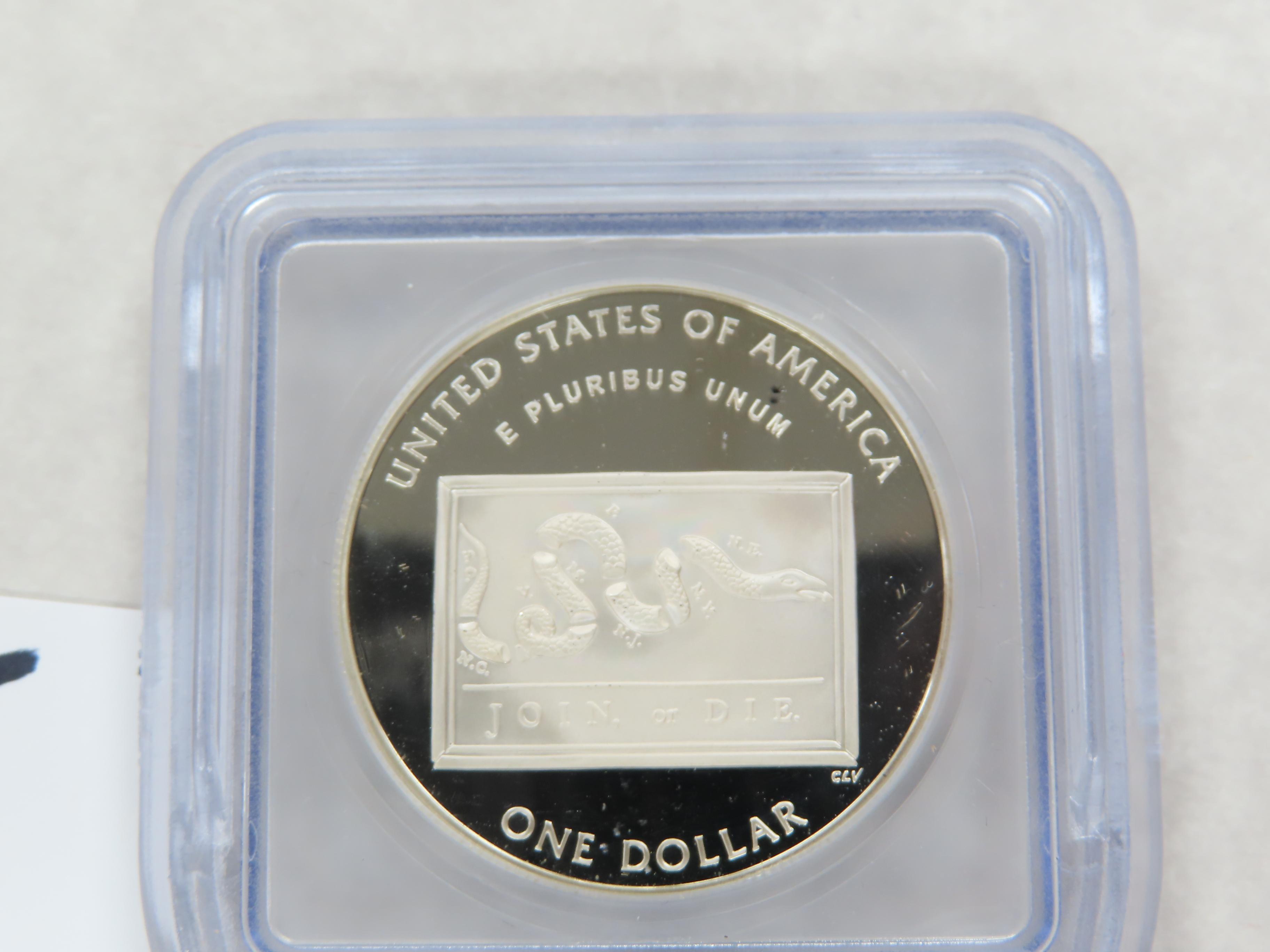 2006-P Benjamin Franklin Scientist Commemorative Silver Dollar, ICG Graded PR70 DCAM
