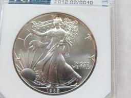 1989 American Silver Eagle, PCI Graded MS70