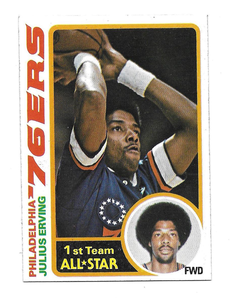 1978-79 Topps Julius Erving Philadelphia 76ers Card #130
