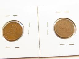 TWO (2) X The Money: 1914-S AND 1912-S One Cents