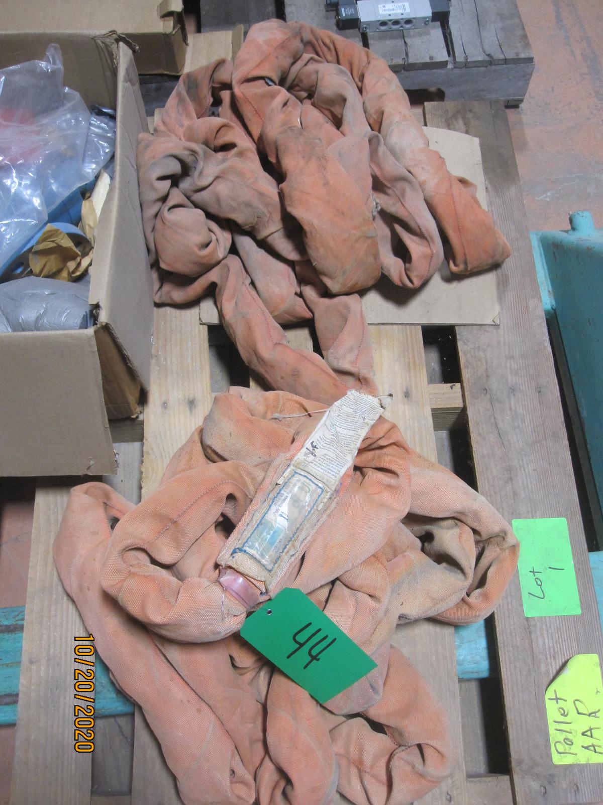 Lot of (2) 12' Orange Round Slings