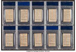Twenty-Three (23) For One Money: 1909-13 T81 Recruit "Military Series" PSA Grade Partial Set (23/50)