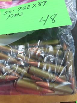Fifty (50) 7.62 x 39 (AK) FMJ Cartridges