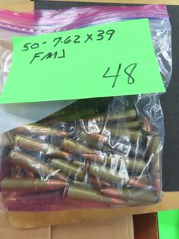 Fifty (50) 7.62 x 39 (AK) FMJ Cartridges