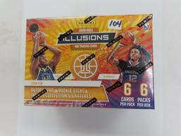 2020-21 Panini Illusions Blaster Box, 6 cards per pack, 6 packs per box. Unopened, Factory Sealed.