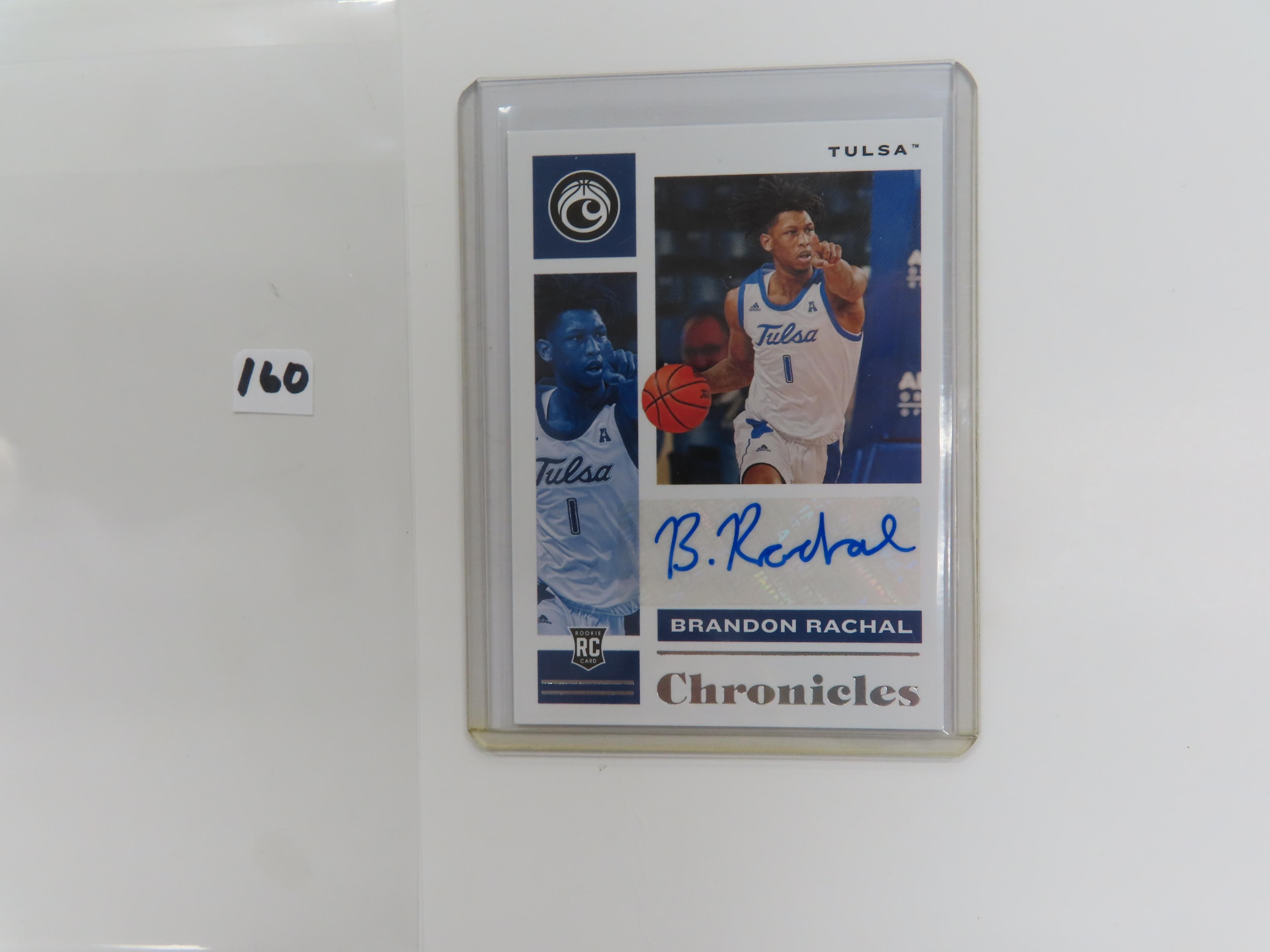 2021 Panini Chronicles # CR-BRA Draft Picks. Brandon Rachal Signed Rookie Card!