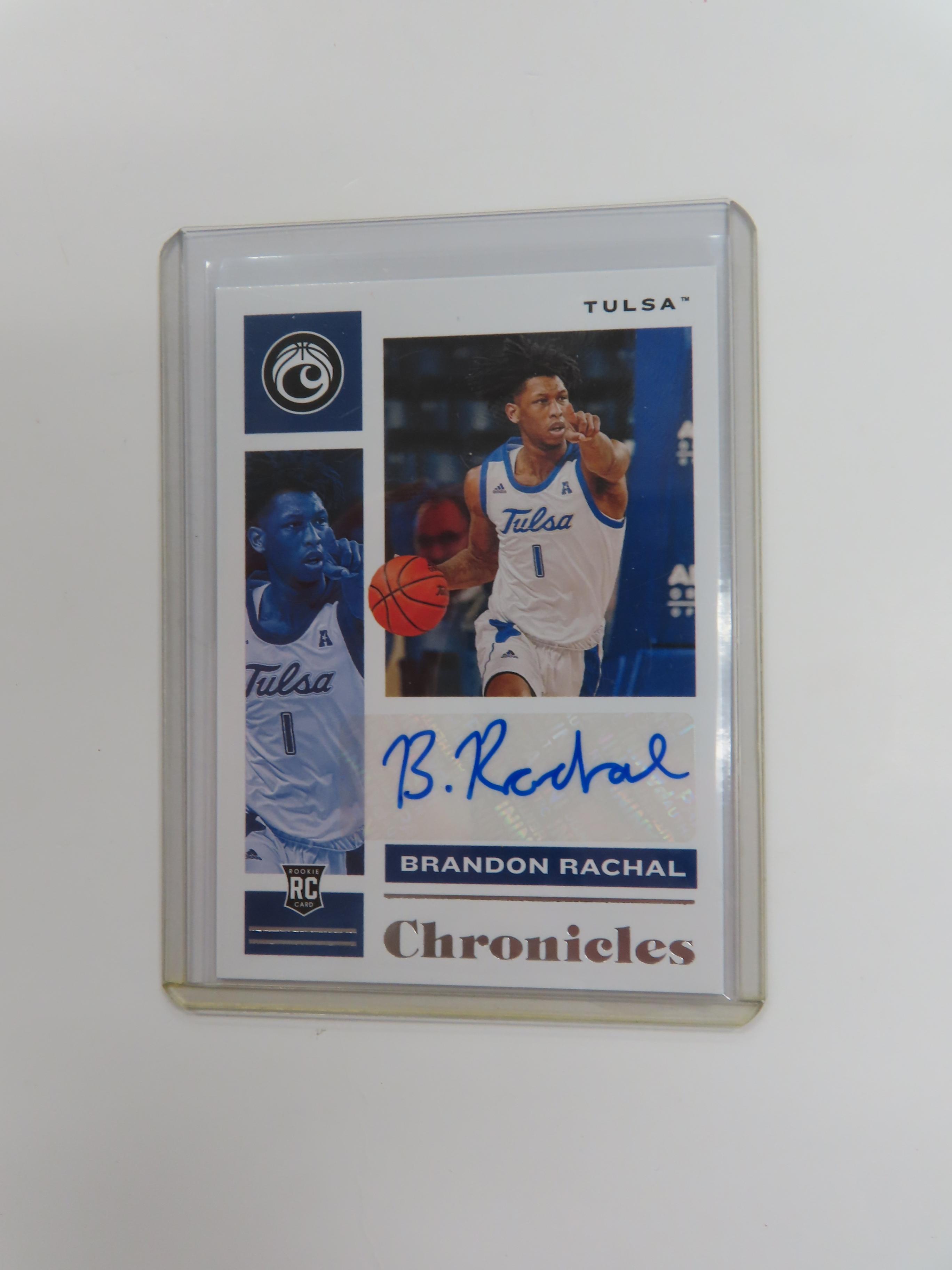 2021 Panini Chronicles # CR-BRA Draft Picks. Brandon Rachal Signed Rookie Card!