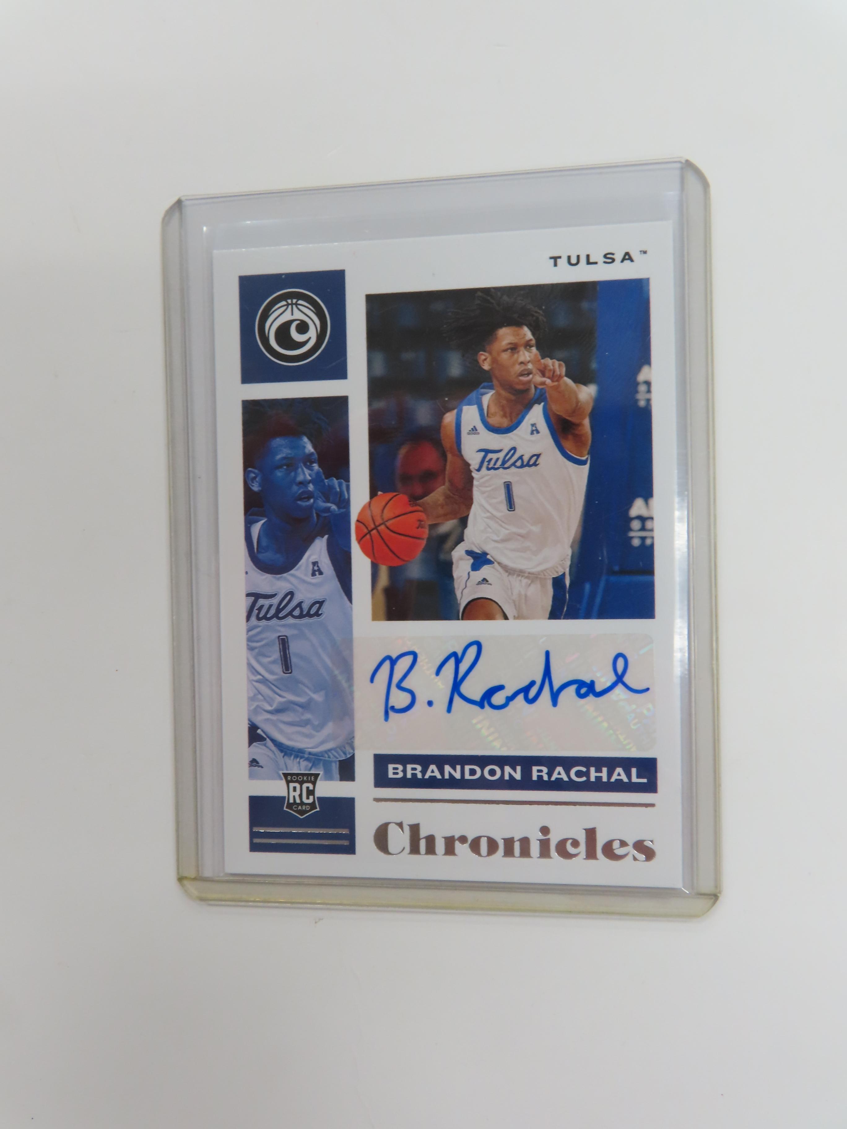 2021 Panini Chronicles # CR-BRA Draft Picks. Brandon Rachal Signed Rookie Card!