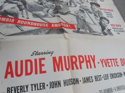 The Cimarron Kid Vintage movie poster, Audie Murphy.