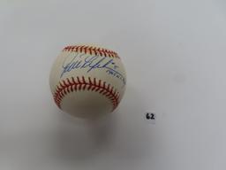 Jim Lefebvre Signed ONL Baseball inscri. #5 1965 NL ROY. Guaranteed to PASS Any JSA, PSA or Beckett