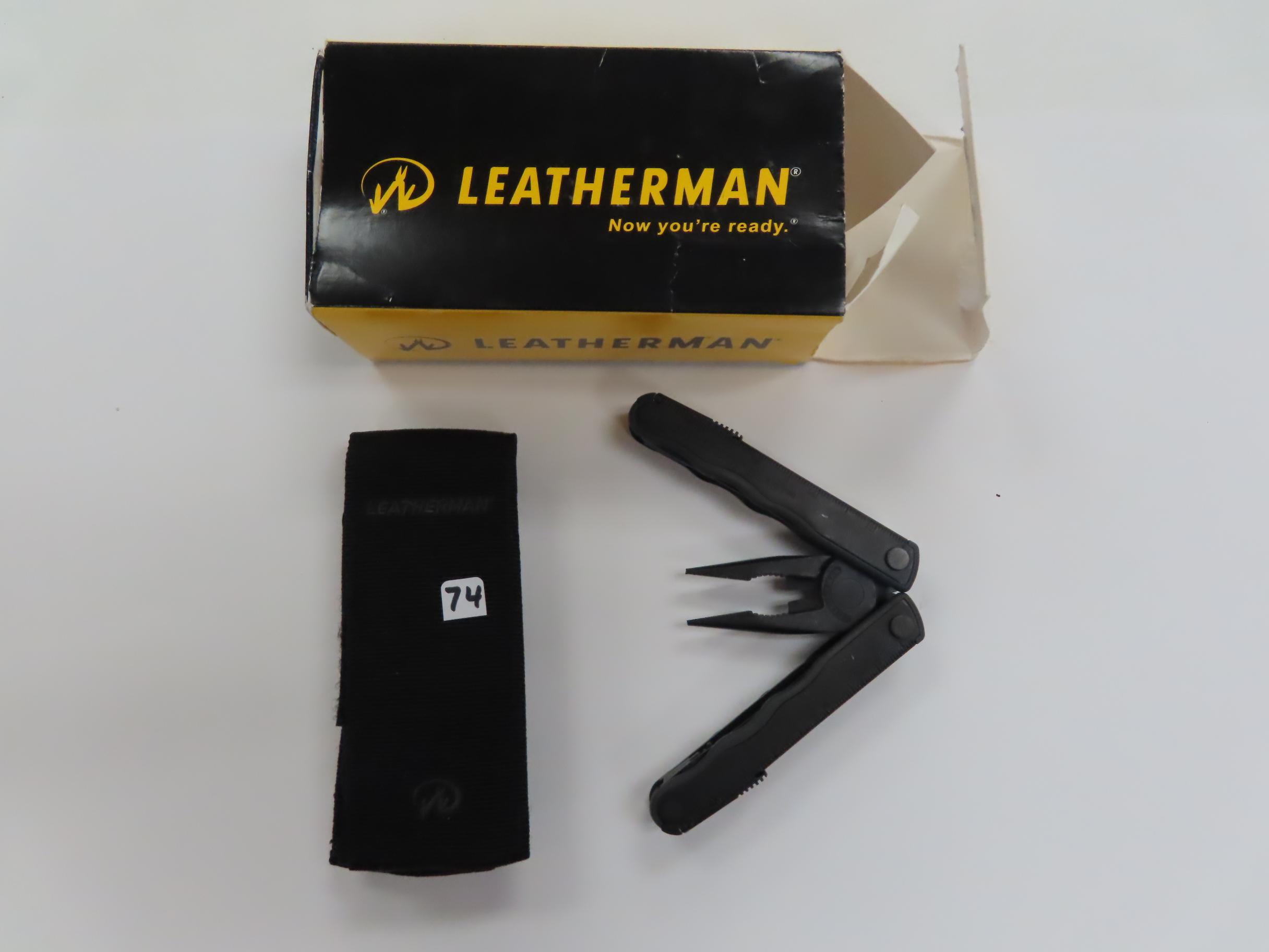 LEATHERMAN Blast Black Oxide Black, Nylon Sheath Model 830140 in Box, UNUSED.