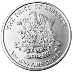One Troy Ounce .999 Fine Silver: Don't Tread on Me, Established In 1754, Eternal Vigilance.