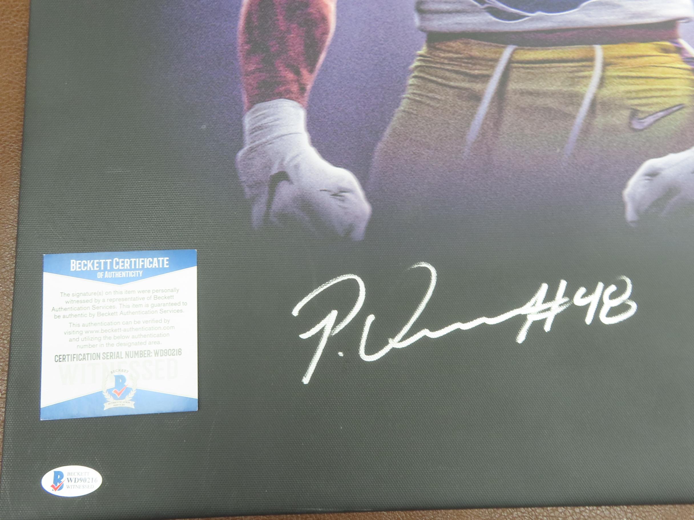20"x24" Patrick Queen Signed CANVAS with Beckett COA #WD90216