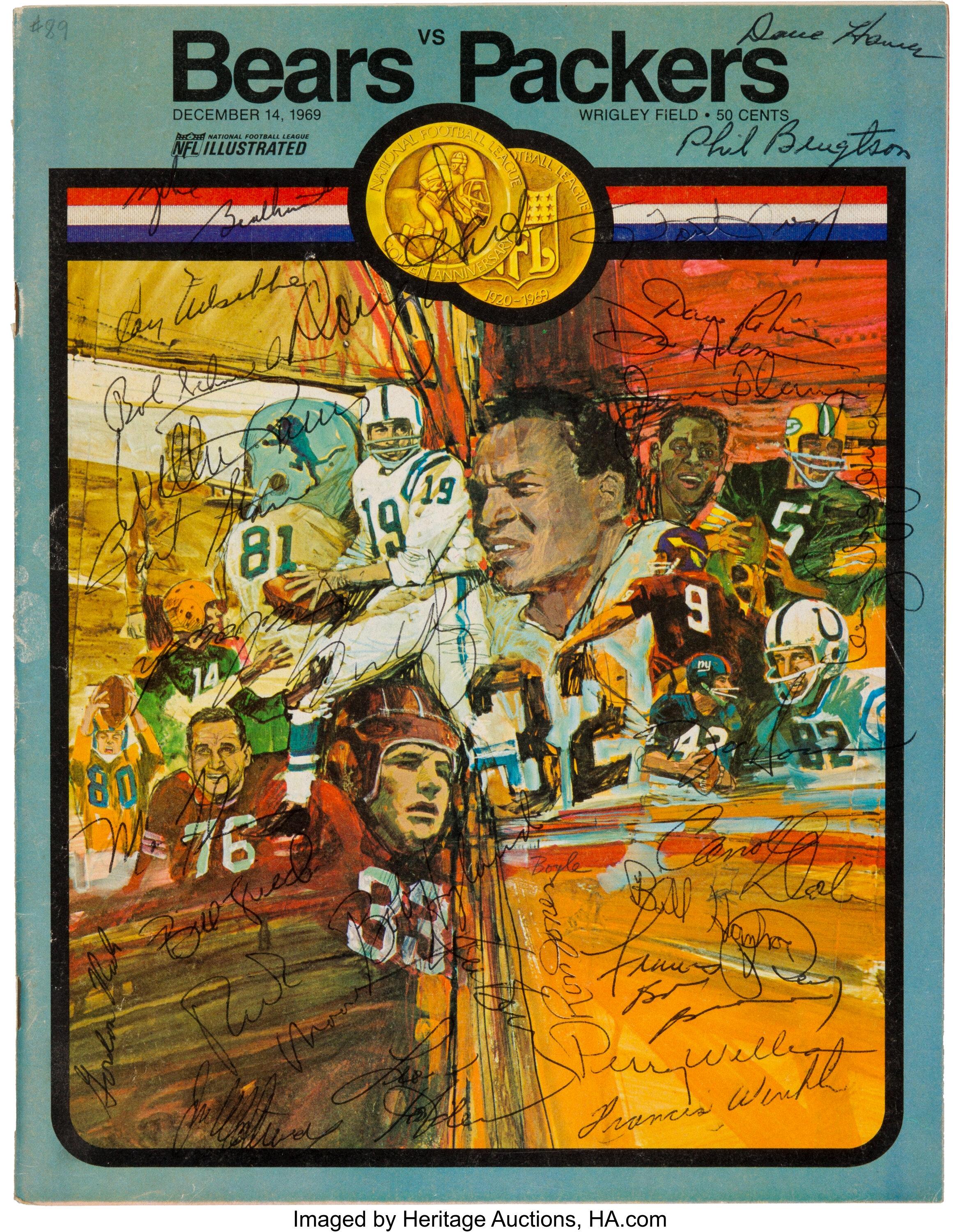 1969 Green Bay Packers Team Signed Program.