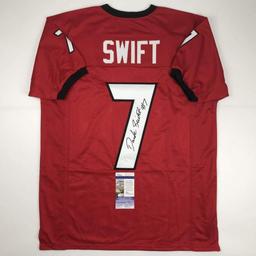 Signed D'Andre Swift Georgia Red College Football Jersey JSA COA