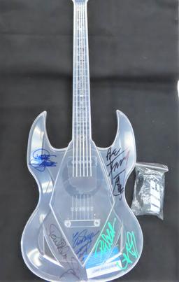 KISS Band signed Autographed AIR GUITAR with Authentication Direct COA, # 2337406
