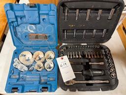 Hercules Bi-Metal Hole Saw Set & Husky Mechanics Tool Set