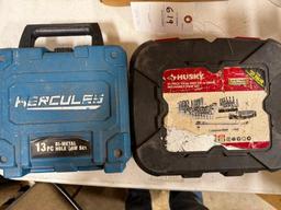 Hercules Bi-Metal Hole Saw Set & Husky Mechanics Tool Set