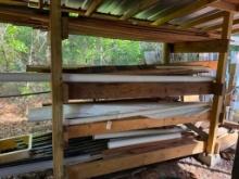 Lot of Wood, Pipe, Materials, etc