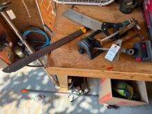 Sprinklers, Hand Saw, Machete Lot