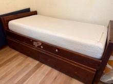Wood Twin Trundle Bed