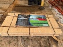 Cherry Industrial Gold Mountain 12ft x 20ft Steel Carport - New in Crate