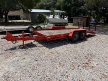 20ft 12k Tandem Axle Dovetail Equipment Trailer
