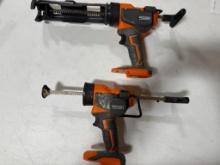 (2) Ridgid R84044 18V Cordless 10 oz. Caulk Gun and Adhesive Guns