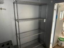 4 Tier Wire Rolling Shelf Rack