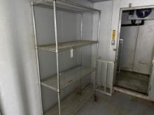 4 Tier Wire Rolling Shelf Rack