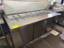 MoTak MST-72-30-X 70 2/5" Mega Top Sandwich/Salad Prep Table w/ Refrigerated Base, 115v