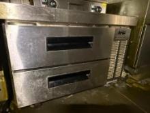 Hoshizaki CR36A Refrigerator, Single Section Chef Base Prep Table, Stainless Drawers
