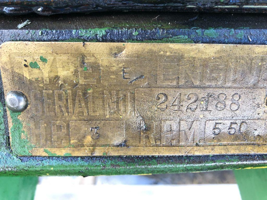 232 John Deere 3hp Type E Engine