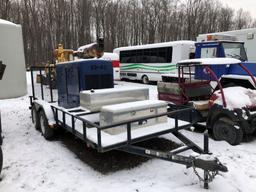 3807 Tow Behind Multi-Phase Generator on Trailer