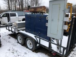 3807 Tow Behind Multi-Phase Generator on Trailer