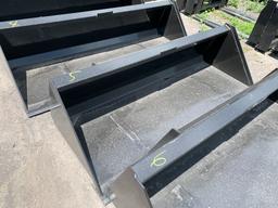 5 New 72in Kivel Skid Steer Bucket