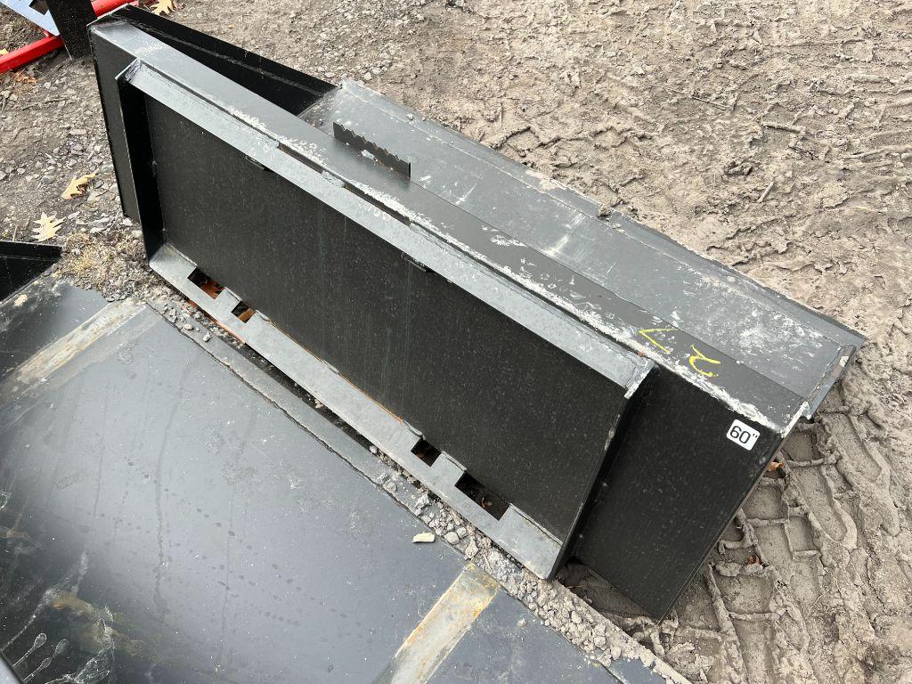 27 New 60in Kivel Skid Steer Bucket