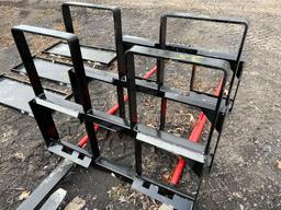 36 New Kivel High Back Dual Prong Bale Spear Attachment