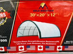 69 New Golden Mountain 20ft x 30ft x 12ft Dome Storage Shelter
