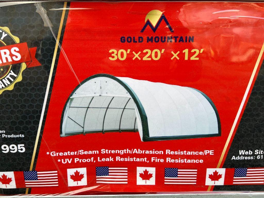 69 New Golden Mountain 20ft x 30ft x 12ft Dome Storage Shelter