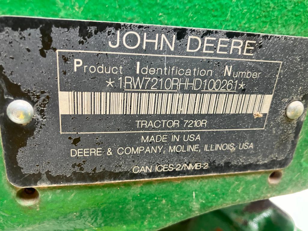 3 2018 John Deere 7210R Tractor