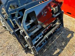1037 45in Skid Steer Fork Frame w/ 42in Forks