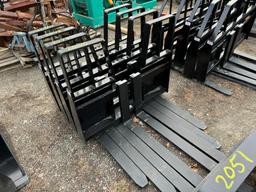 2049 Set of New 48in Kivel 4200lb Pallet Forks