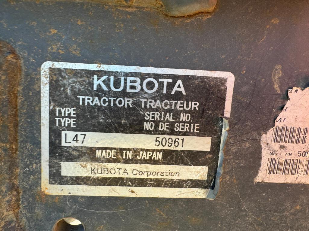 2805 2017 Kubota L47 Tractor Loader Backhoe