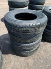 1011 Set of (4) New ST225/75R15 Radial Trailer Tires