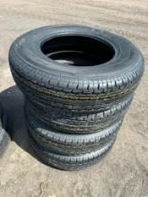 1014 Set of (4) New ST205/75R15 Radial Trailer Tires