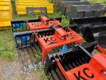 1148 76" Skid Steer Skeleton Grapple Single Cylinder
